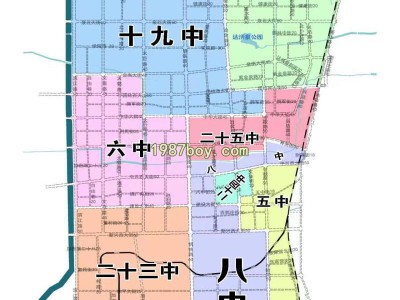 2023年邢台市信都区（主城区）初中招生划片图
